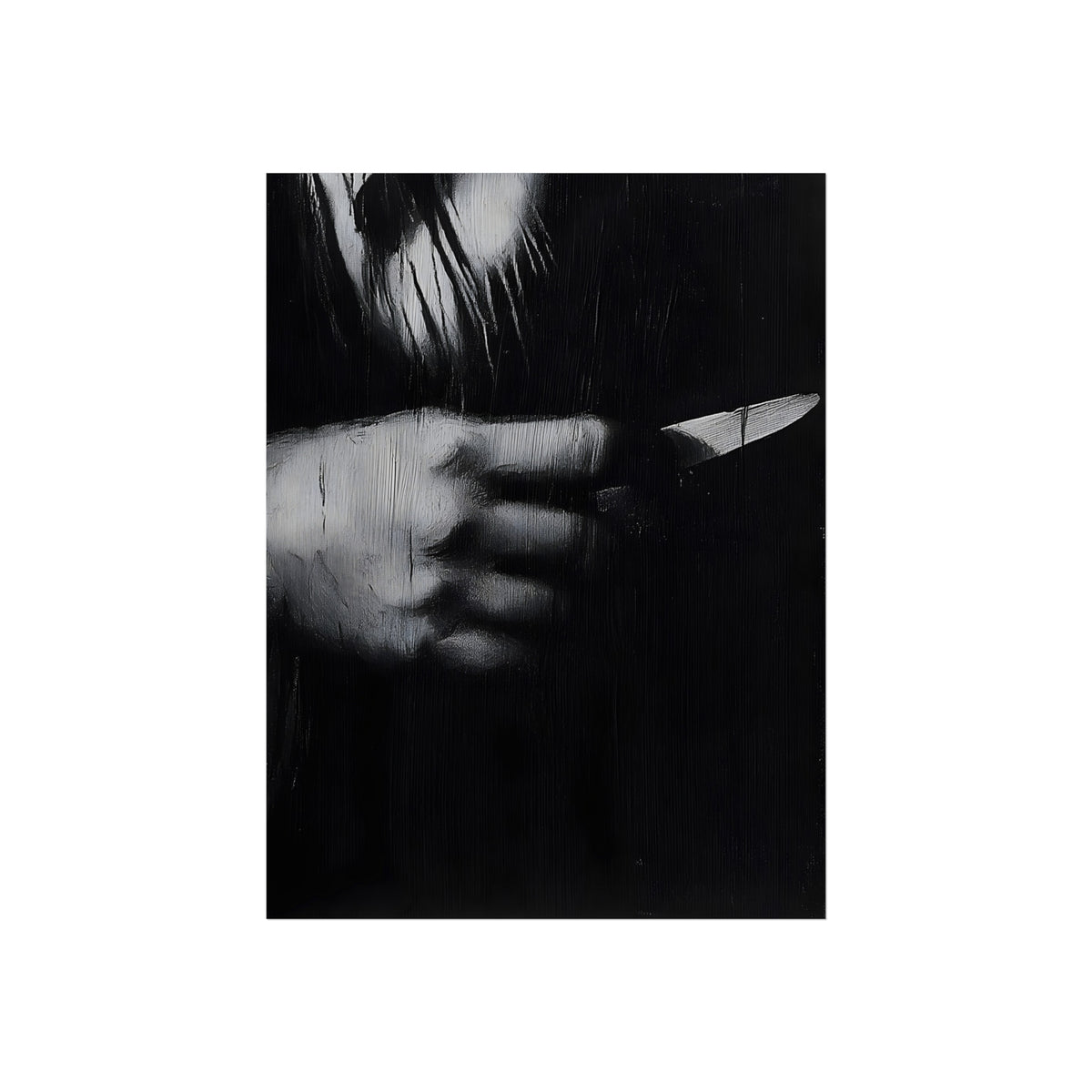 The Knife in Hand, art print, view 3