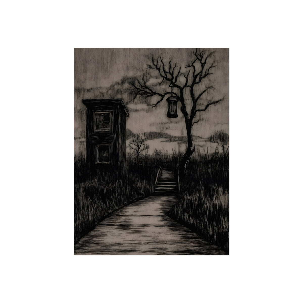 The Lantern Path, art print, view 2