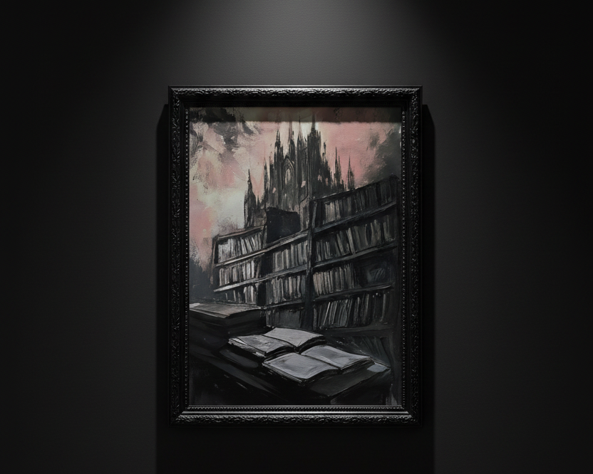 The Library Beyond Midnight, art print