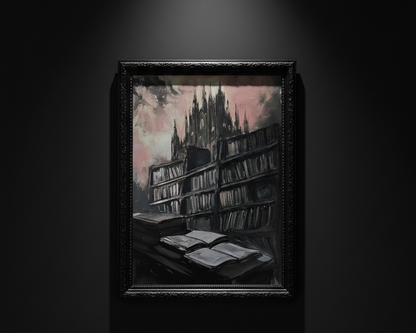 The Library Beyond Midnight, art print