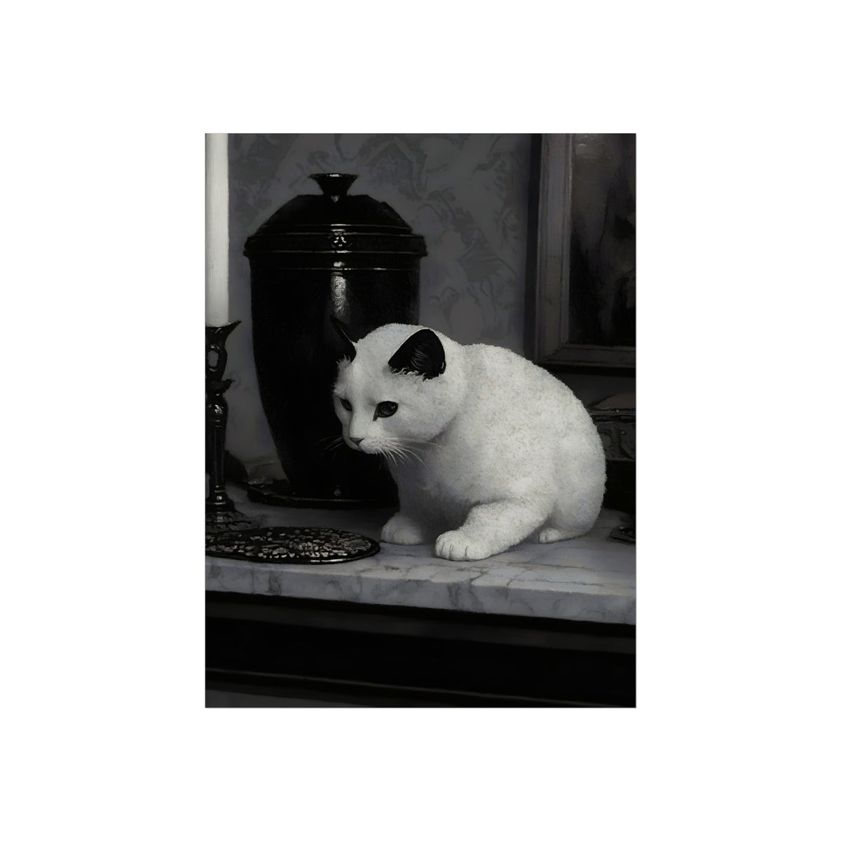 The Marble Ledge Cat, art print, view 3