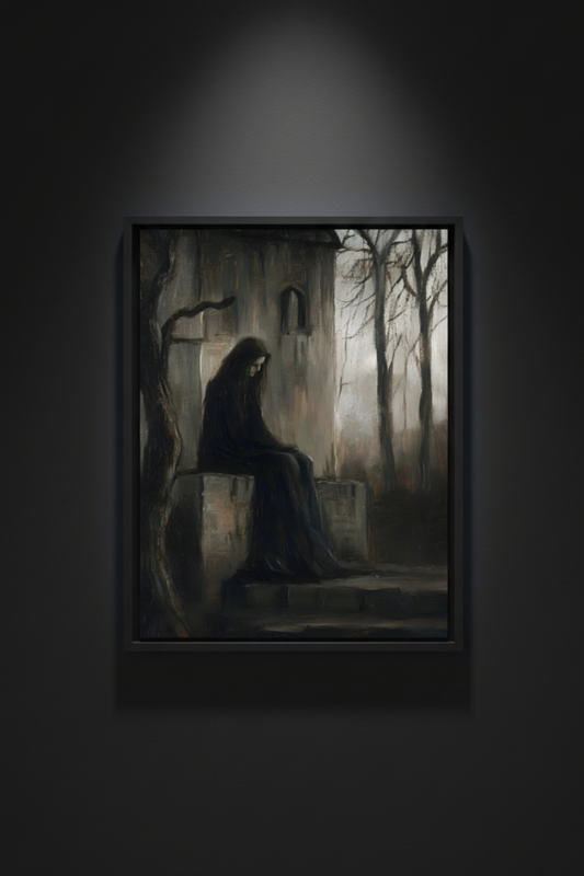 The Mourner's Steps, fine art paper print