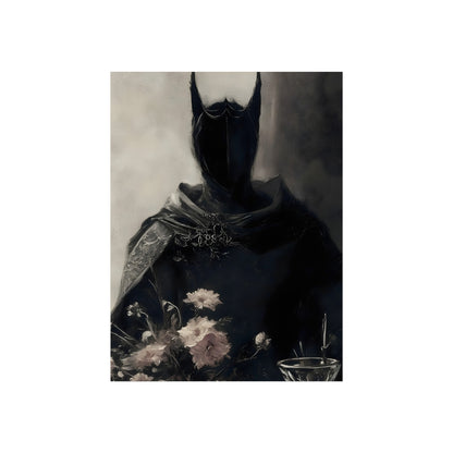 The Night Gardener gothic man with pink flowers fine art poster