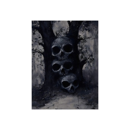 The Ossuary Path gothic skull forest fine art poster