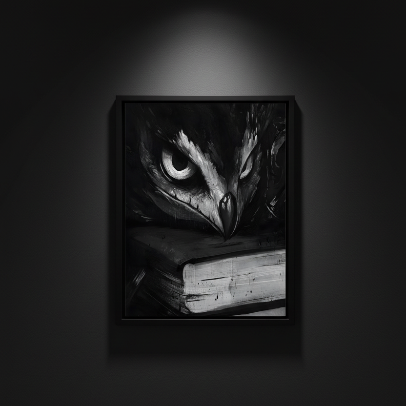 The Owl's Testament, art print, view 2