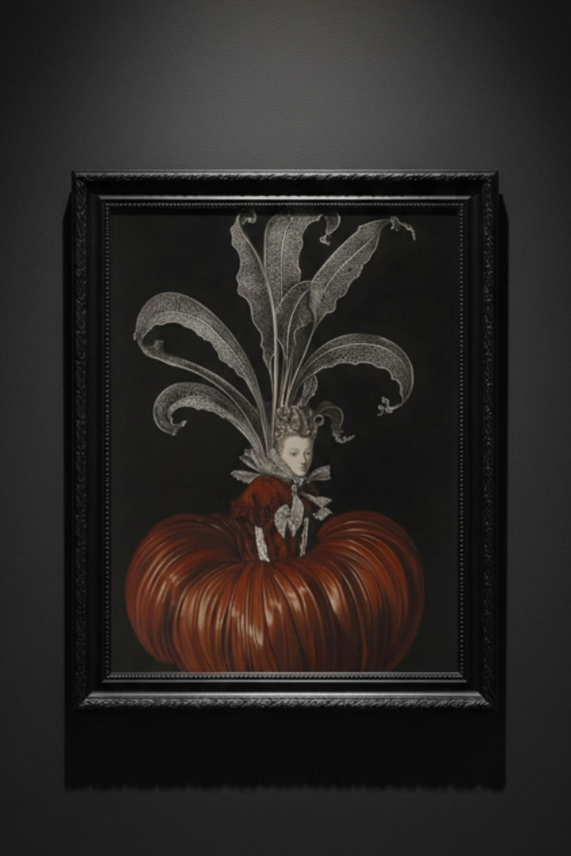 The Pumpkin Throne, art print
