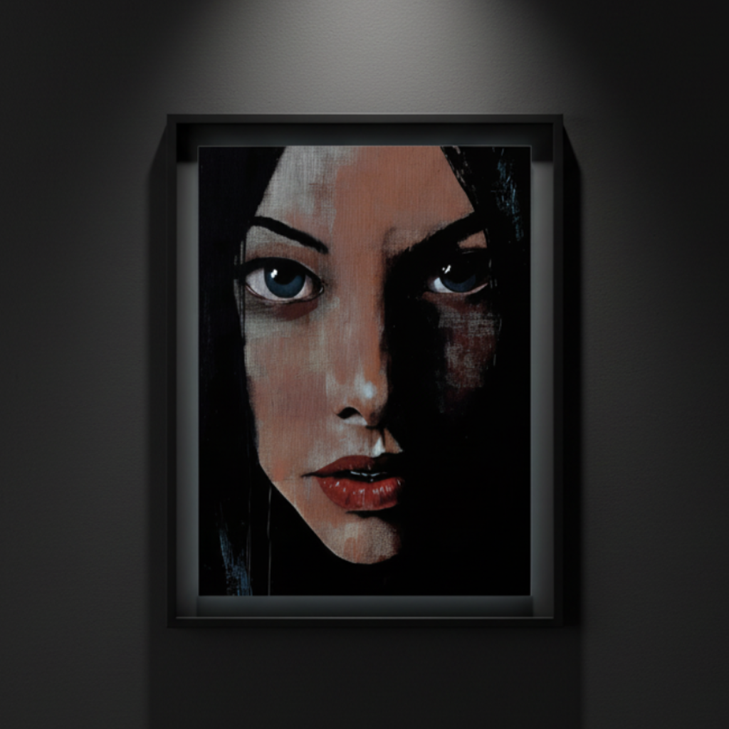 The Quiet Witness | Gothic Portrait Fine Art Paper Print artwork image