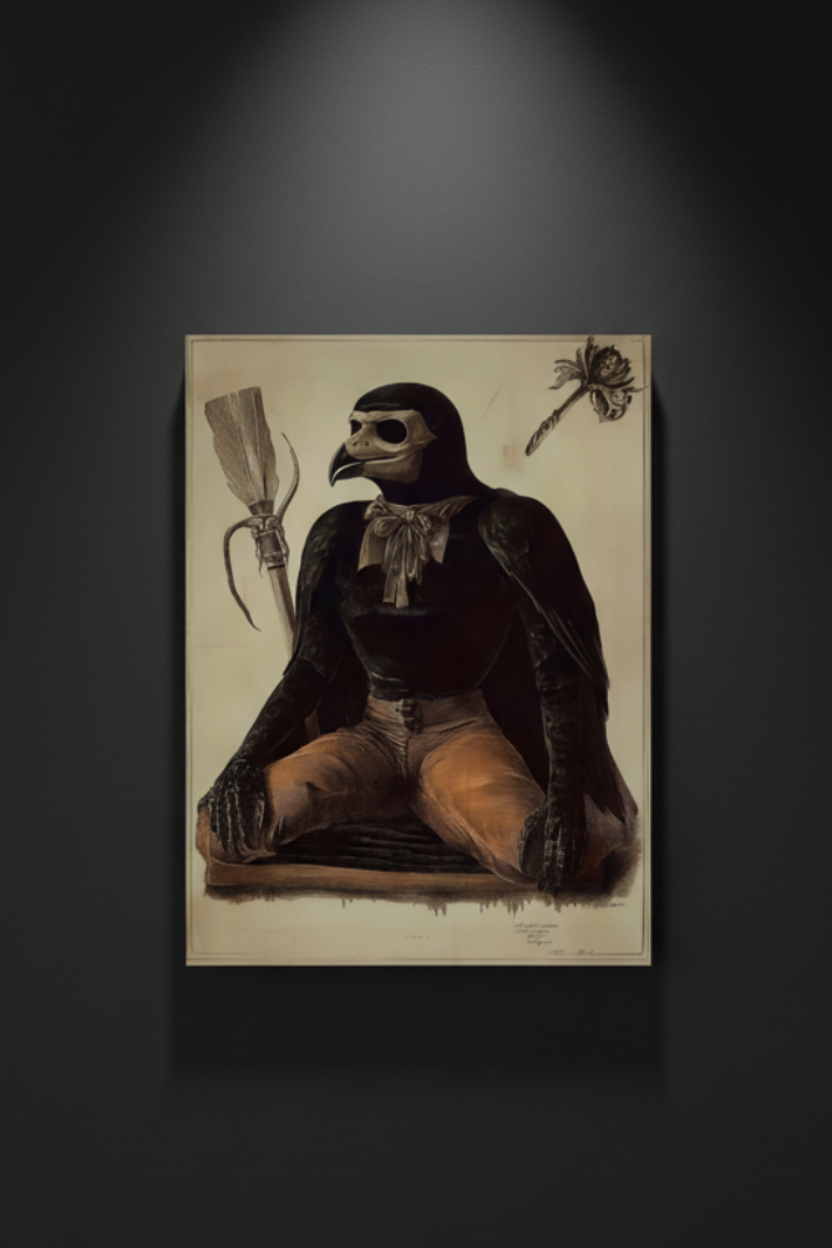 The Raven Plague Doctor, art print
