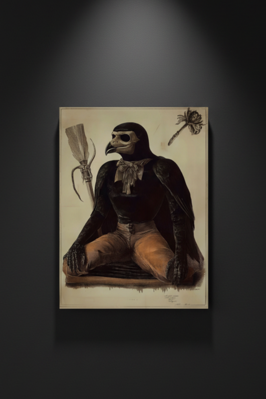 The Raven Plague Doctor, art print
