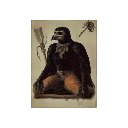 The Raven Plague Doctor, art print, view 3