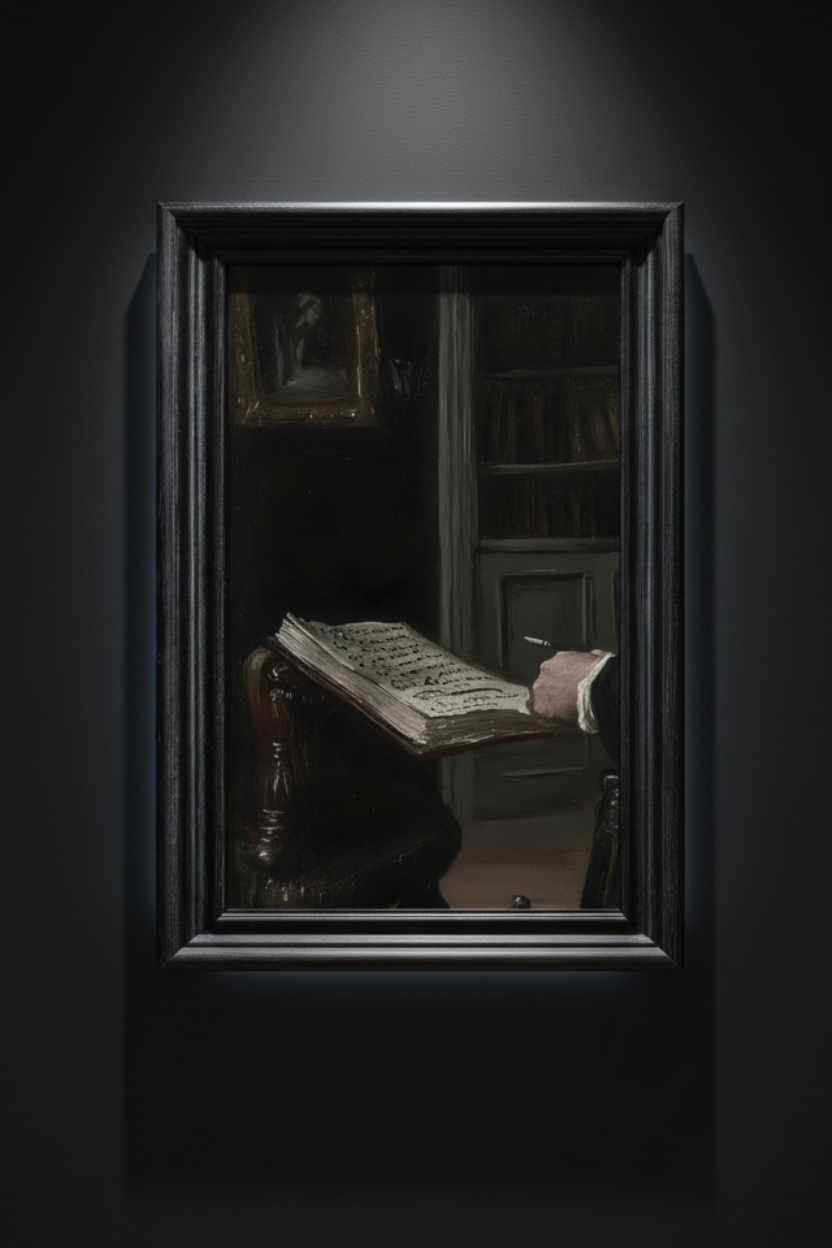 The Reader's Hand, art print