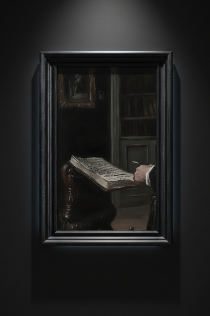 The Reader's Hand, art print