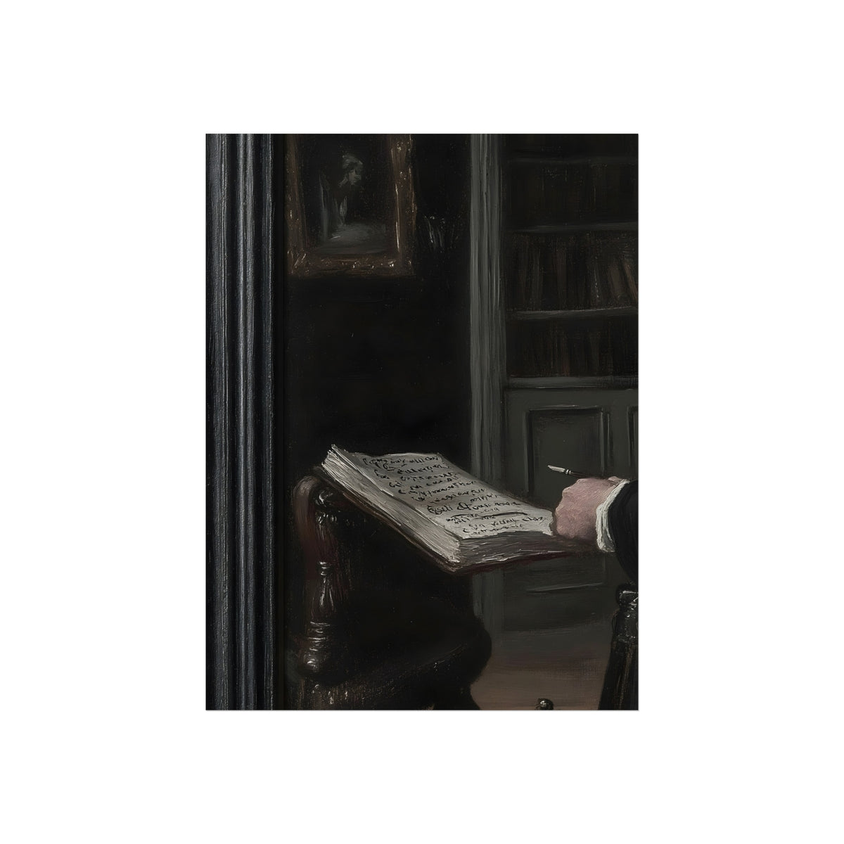 The Reader's Hand, art print, view 2