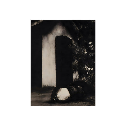 The Threshold gothic architecture fine art paper print artwork