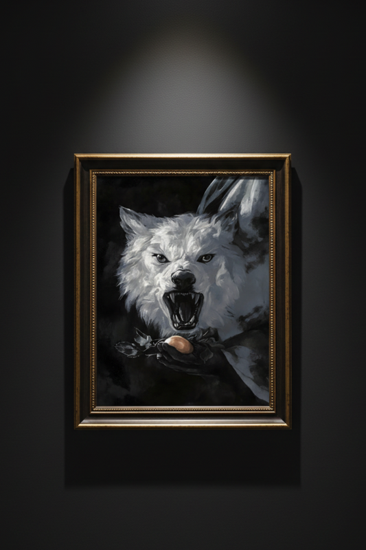 The Wolf and the Acorn, art print
