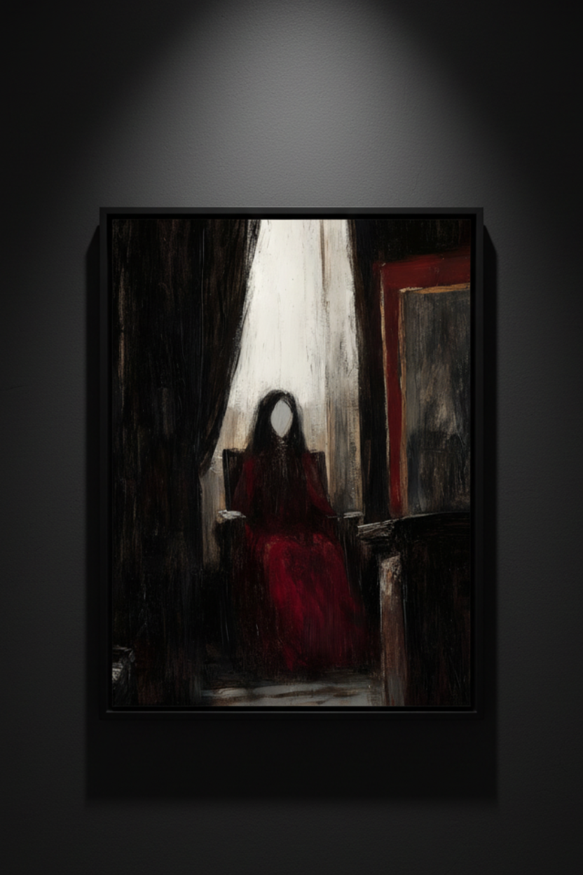 The Woman in Red, art print