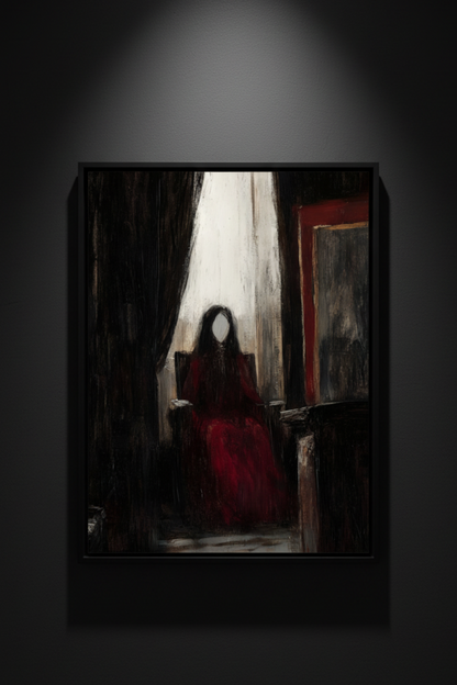 The Woman in Red, art print