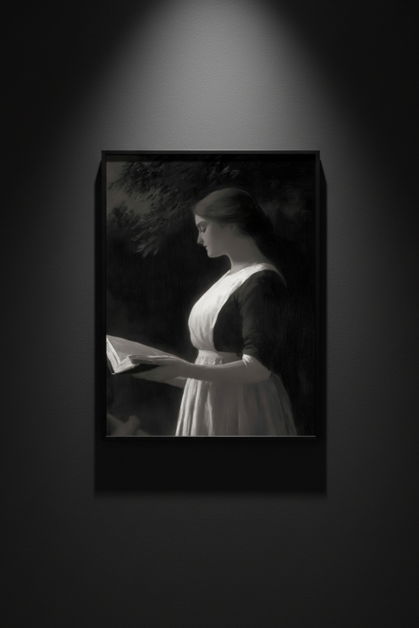 The Young Reader, art print