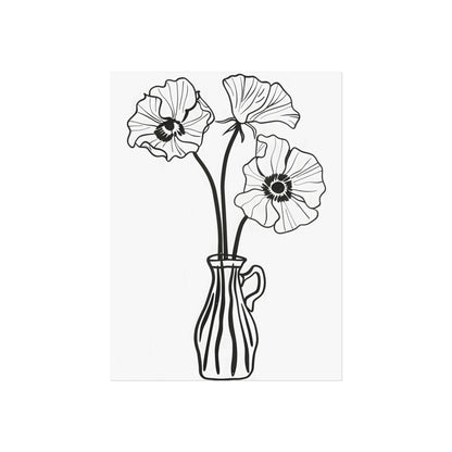 Three Poppies in Line, art print, view 4