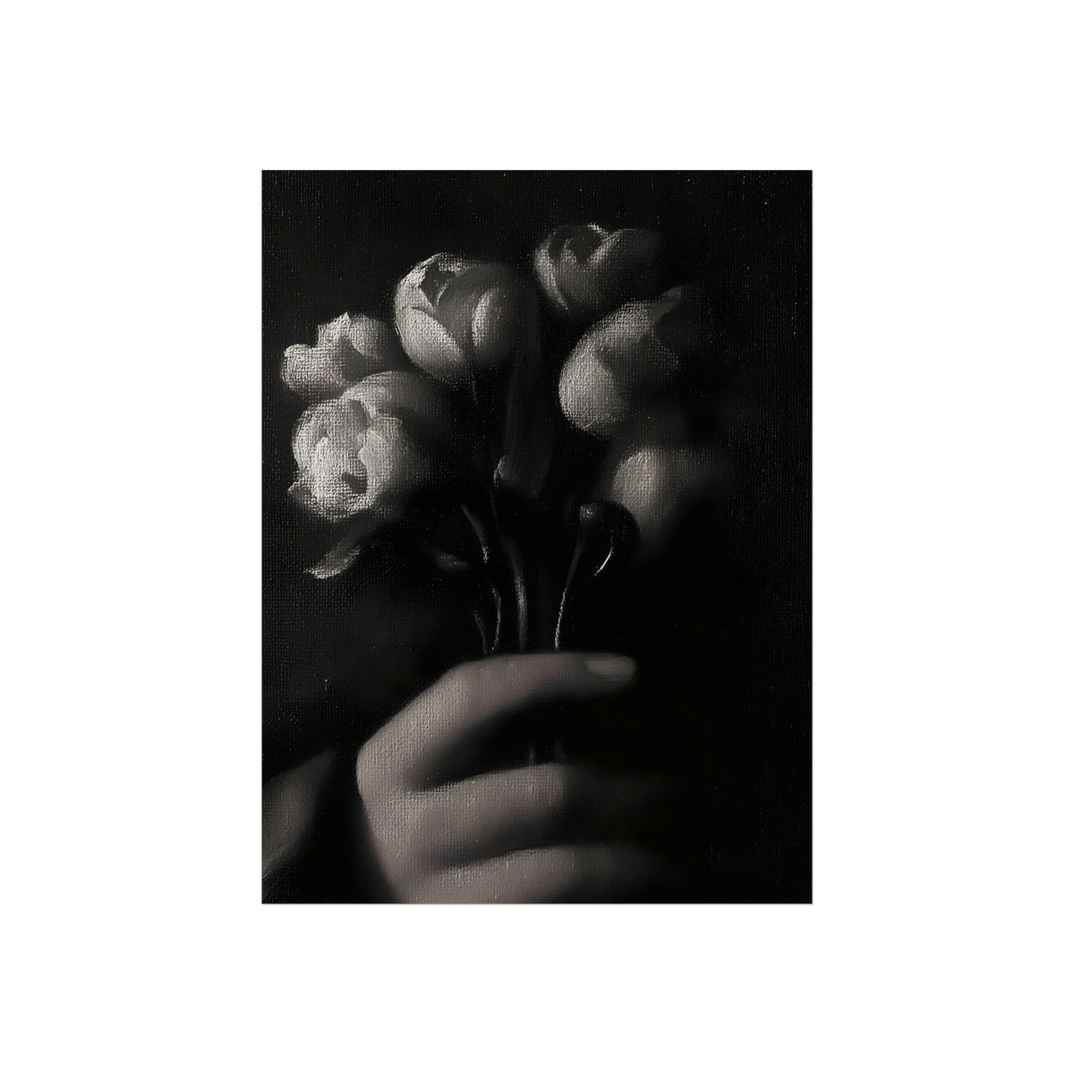 Tulips in Hand, art print, view 2
