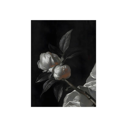 Two White Roses, art print, view 4