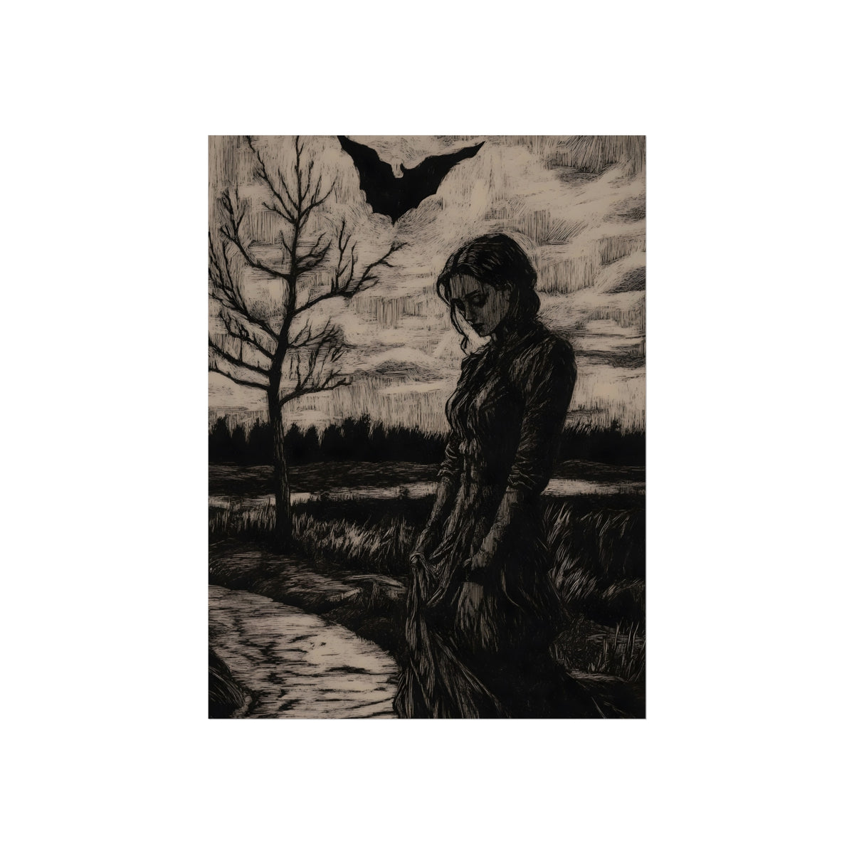 Under the Bat's Wing, art print, view 4