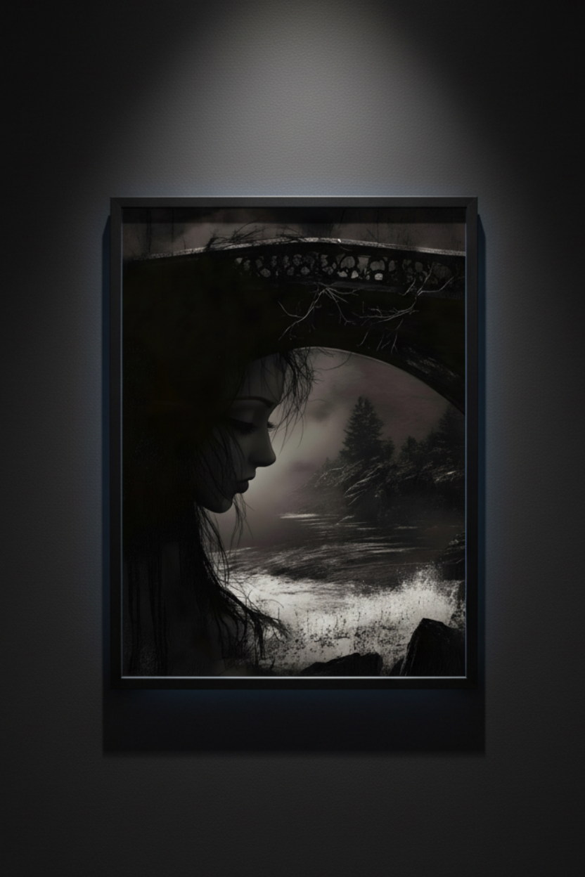 Under the Old Bridge, art print