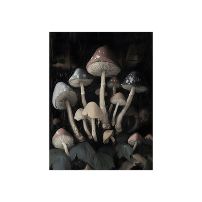 Understory Mycelium gothic mushroom fine art paper print