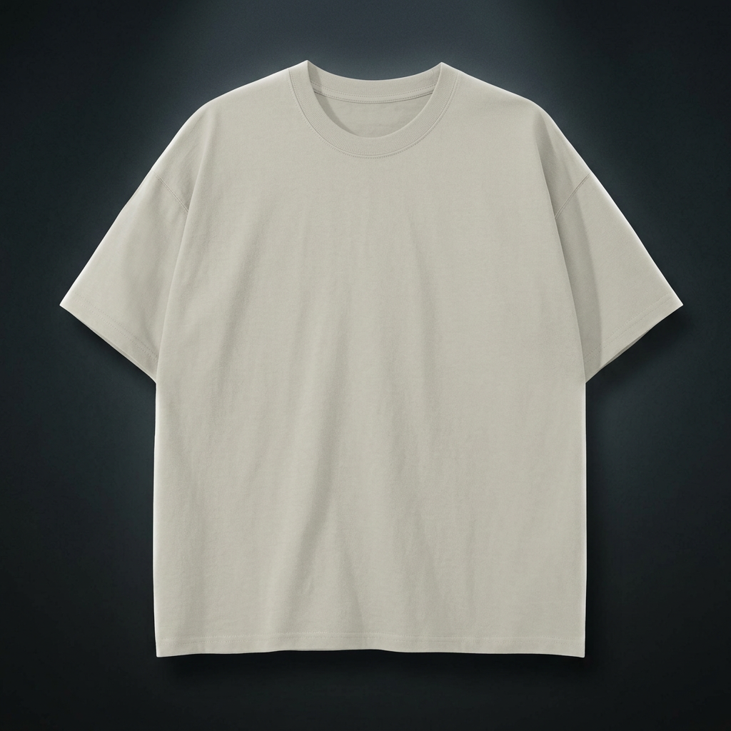 Unisex 250 GSM Drop Shoulder Cotton T-Shirt