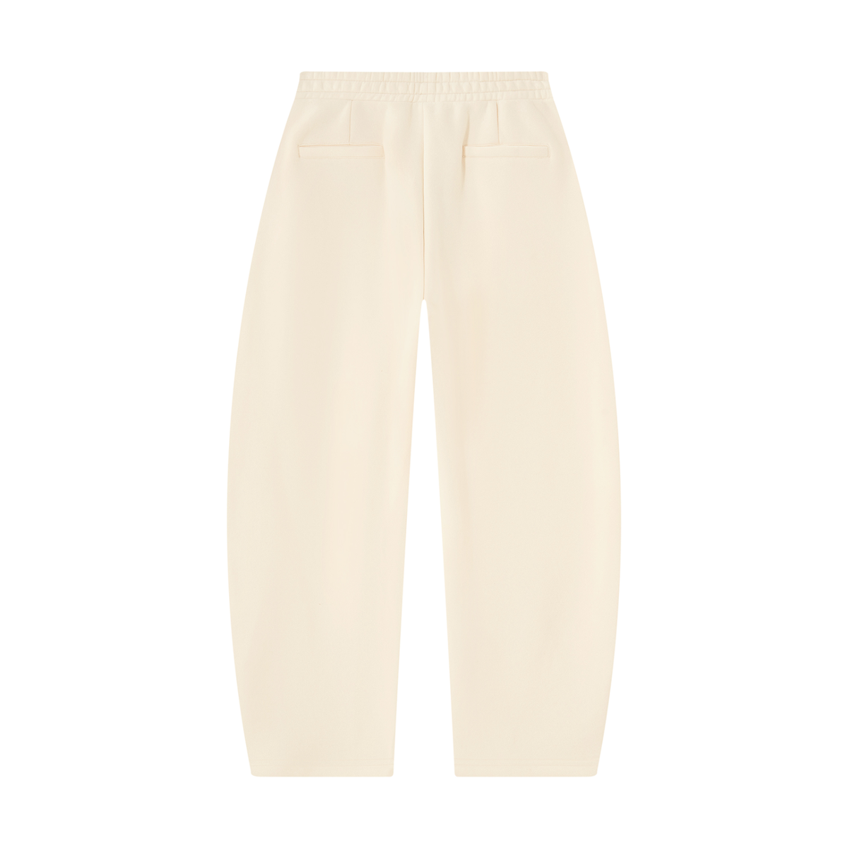 Unisex Barrel Leg Sweatpants in apricot, alternate angle