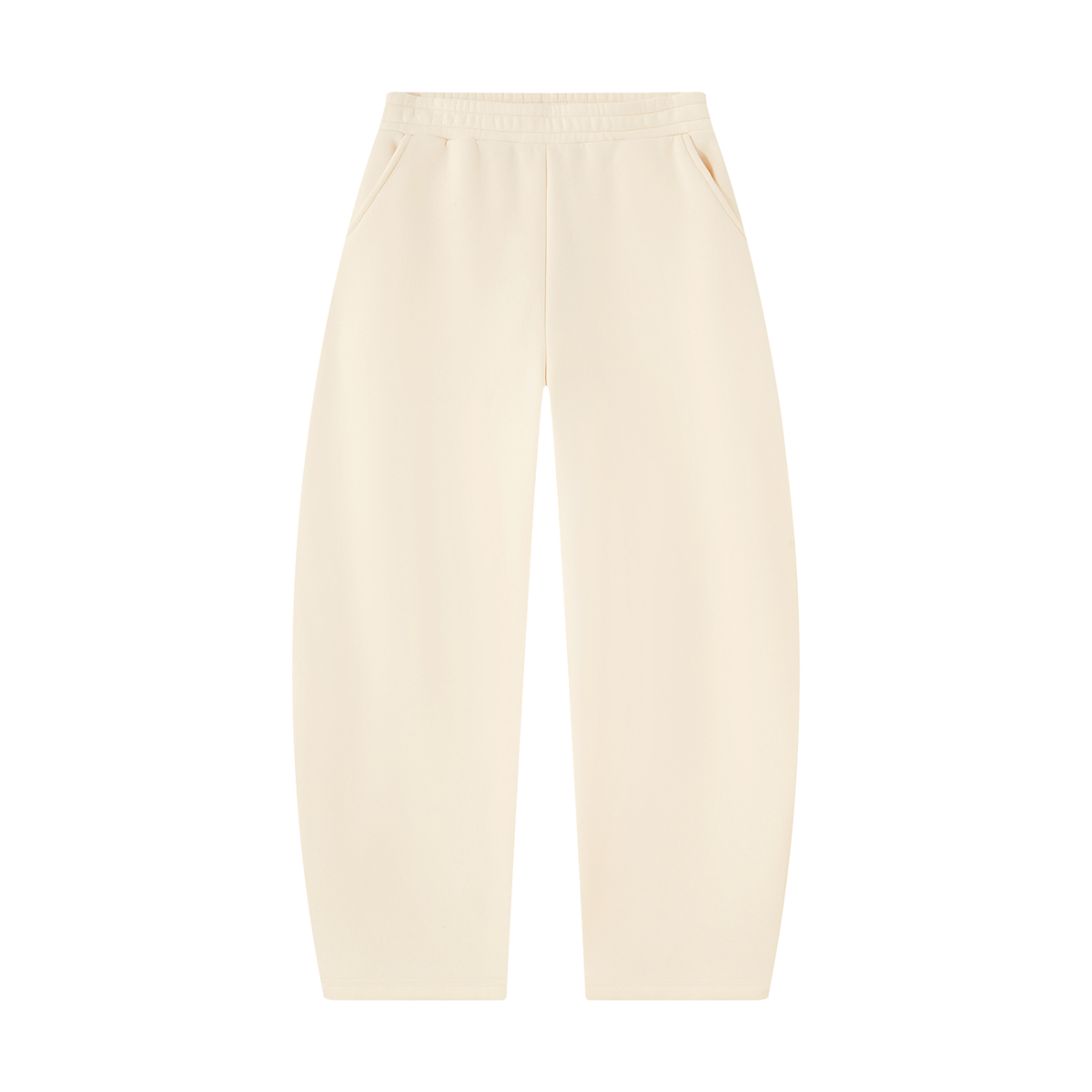 Unisex Barrel Leg Sweatpants in apricot