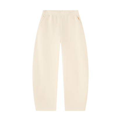 Unisex Barrel Leg Sweatpants in apricot