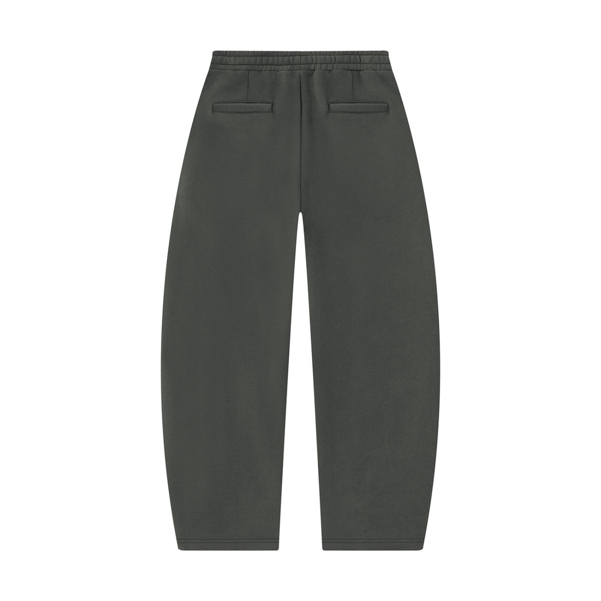 Unisex Barrel Leg Sweatpants in dark gray, alternate angle