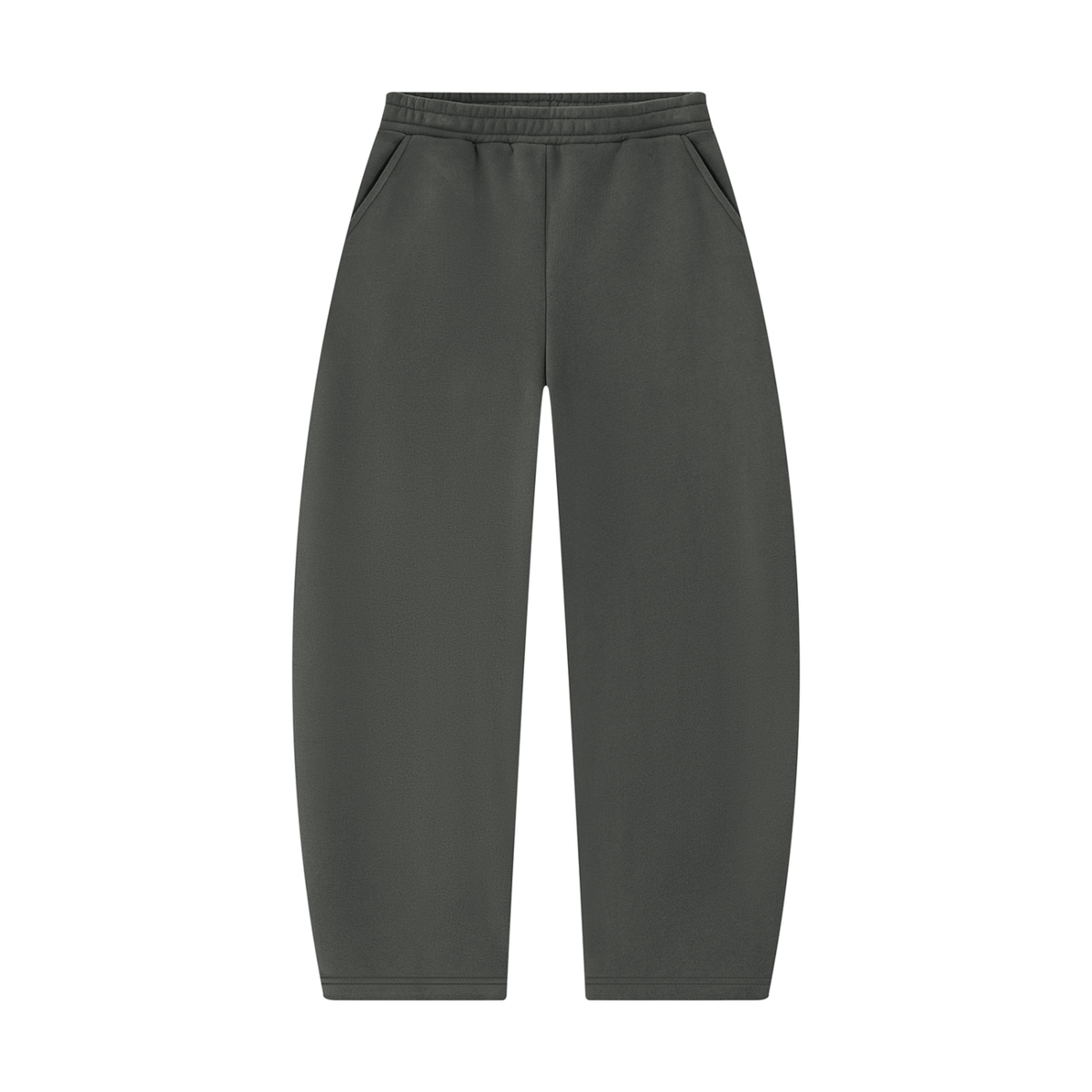 Unisex Barrel Leg Sweatpants in dark gray