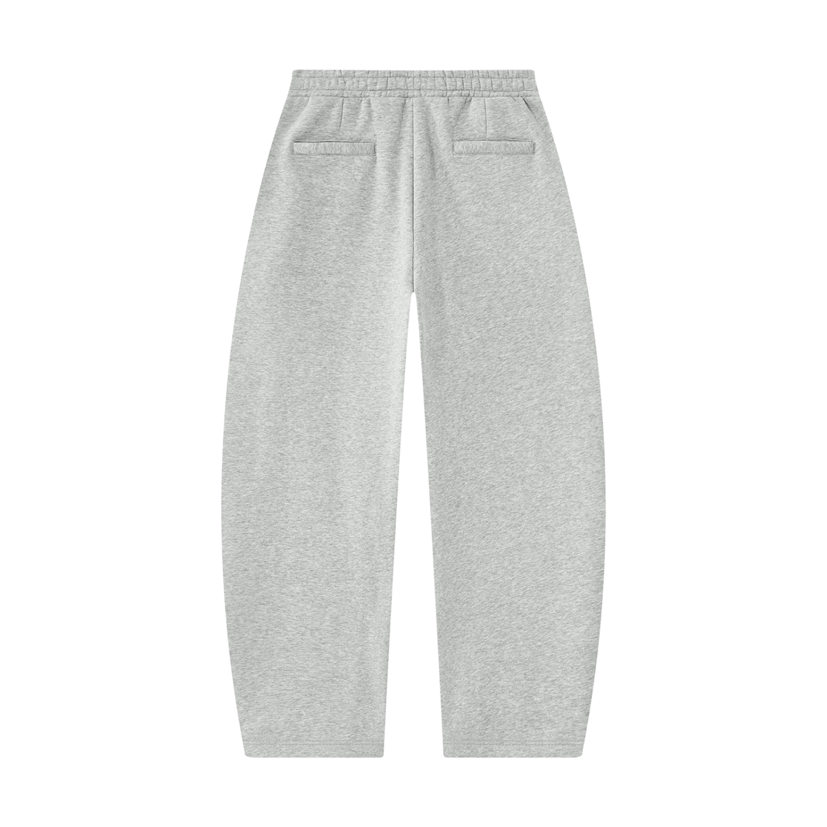 Unisex Barrel Leg Sweatpants in flower gray, alternate angle
