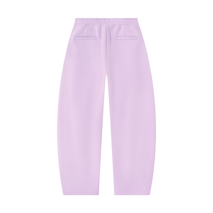 Unisex Barrel Leg Sweatpants in light purple, alternate angle