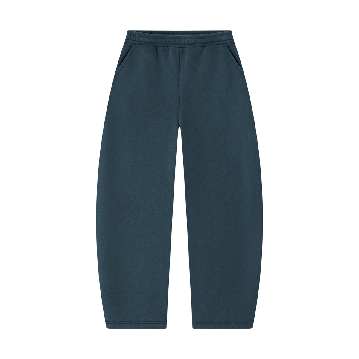 Unisex Barrel Leg Sweatpants in navy blue