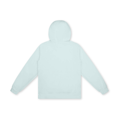 Unisex Basic 100% Cotton Hoodie in ice water, alternate angle