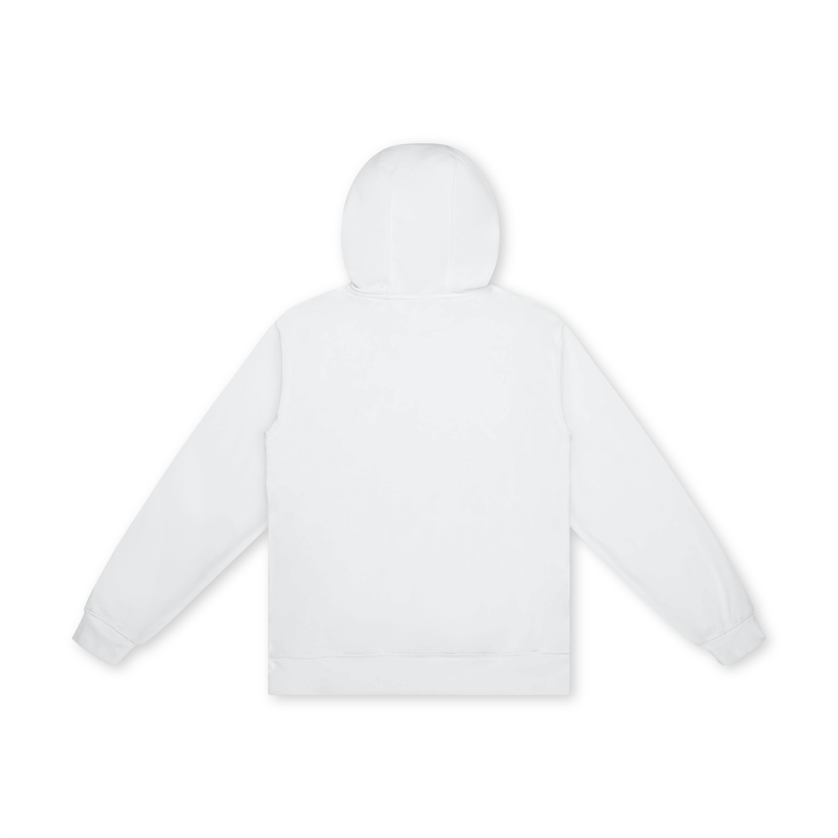 Unisex Basic 100% Cotton Hoodie in lucent white, alternate angle