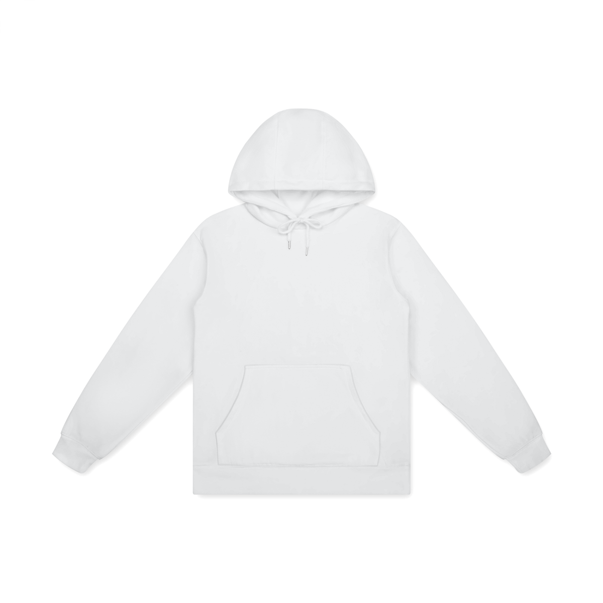 Unisex Basic 100% Cotton Hoodie in lucent white