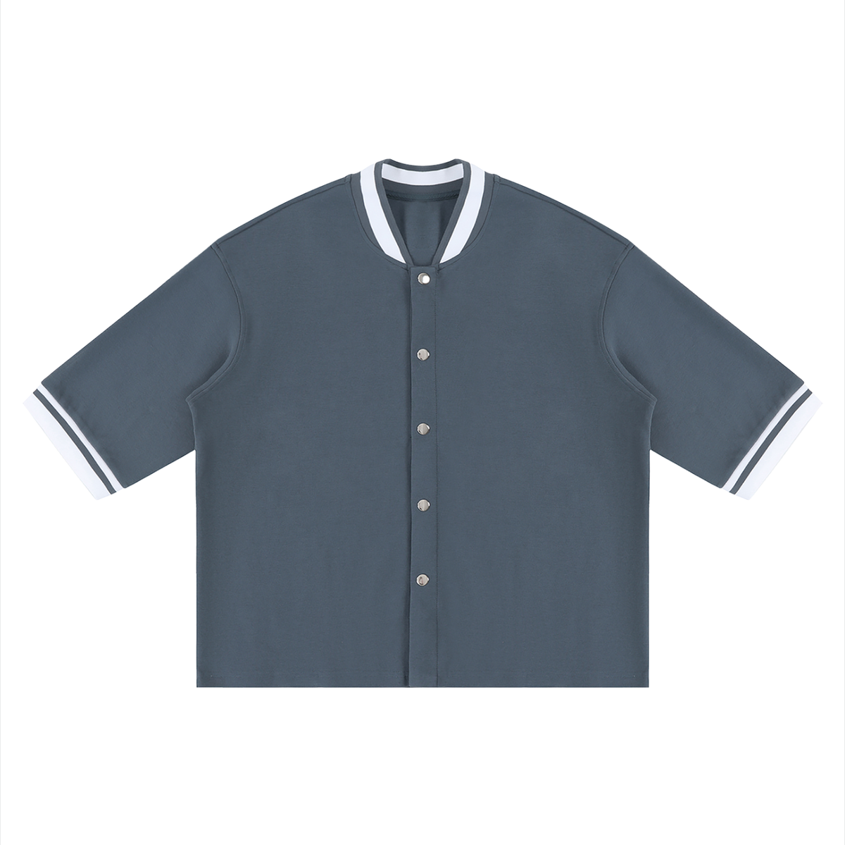 Unisex Boxy Baseball Jersey in navy blue