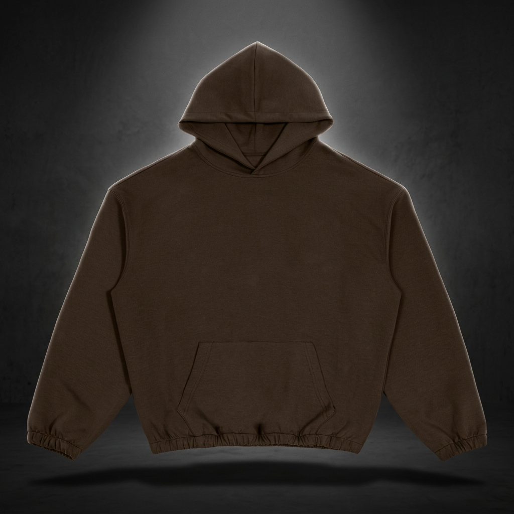 Unisex Boxy Cinched Hem Hoodie