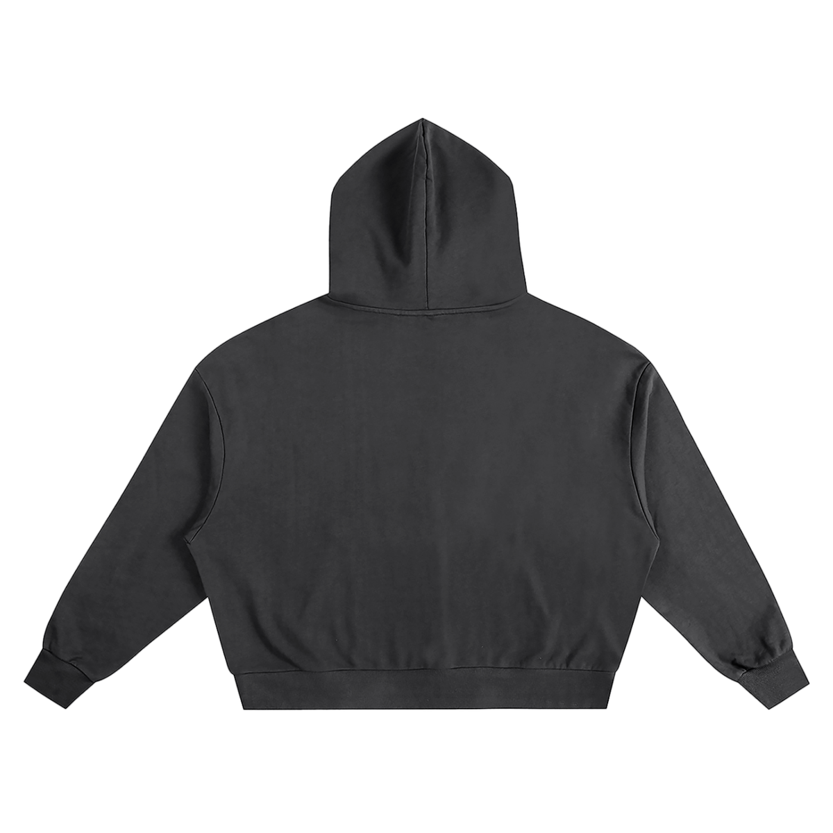 Unisex Boxy Oversized Hoodie in black, alternate angle