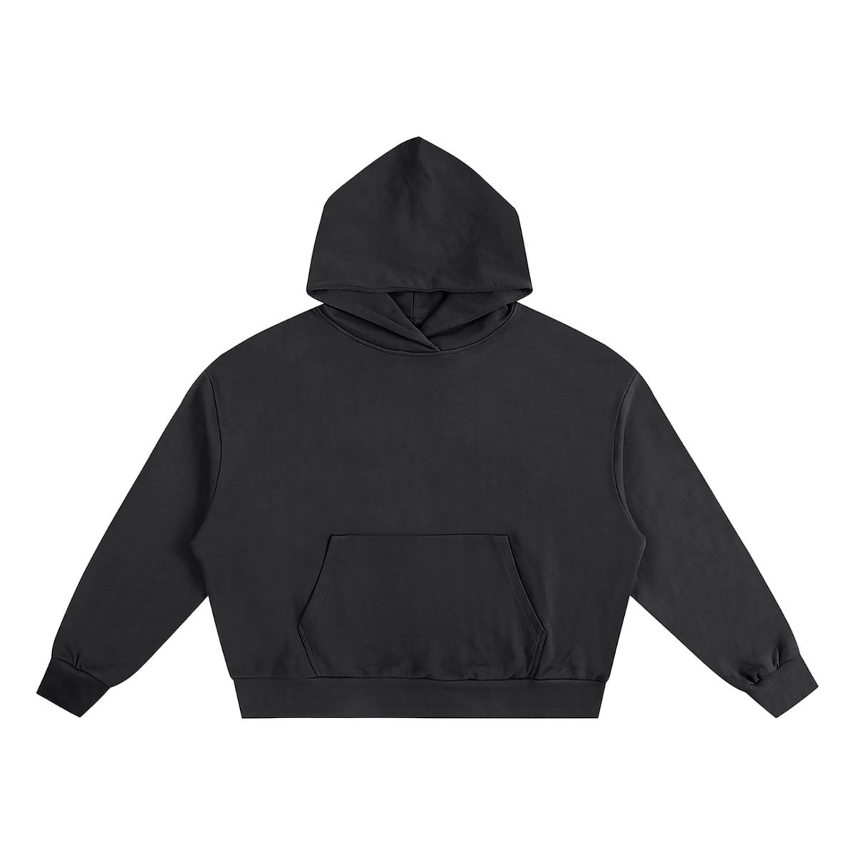 Unisex Boxy Oversized Hoodie in black