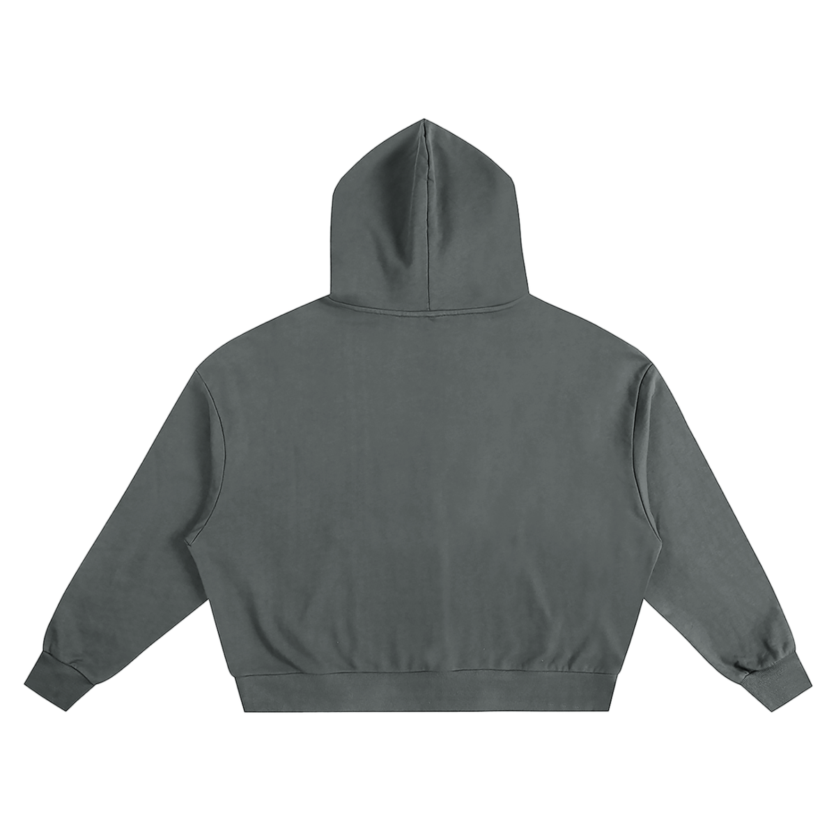 Unisex Boxy Oversized Hoodie in gray, alternate angle