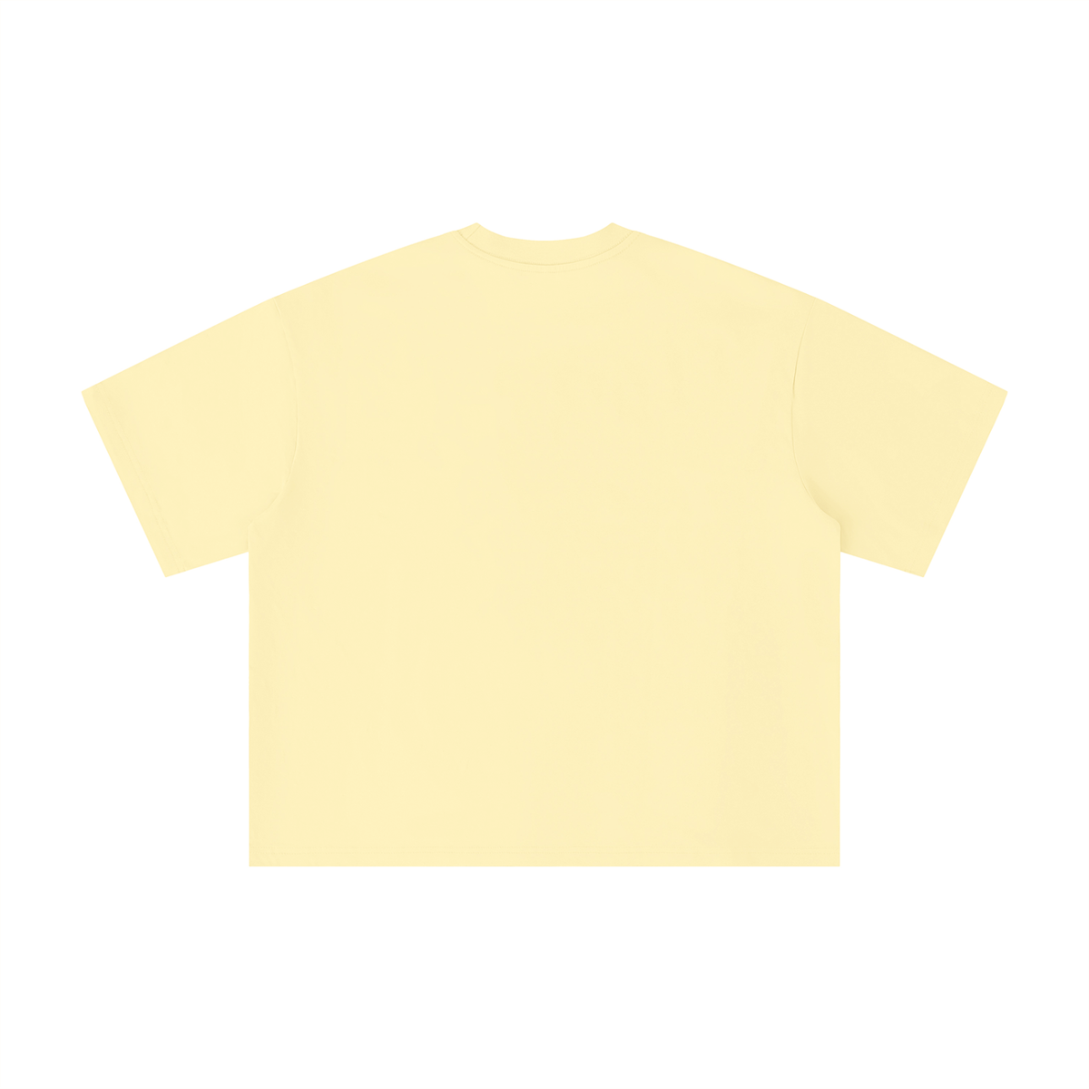 Unisex Boxy Oversized T-Shirt in apricot, alternate angle