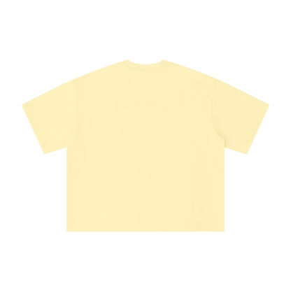 Unisex Boxy Oversized T-Shirt in apricot, alternate angle