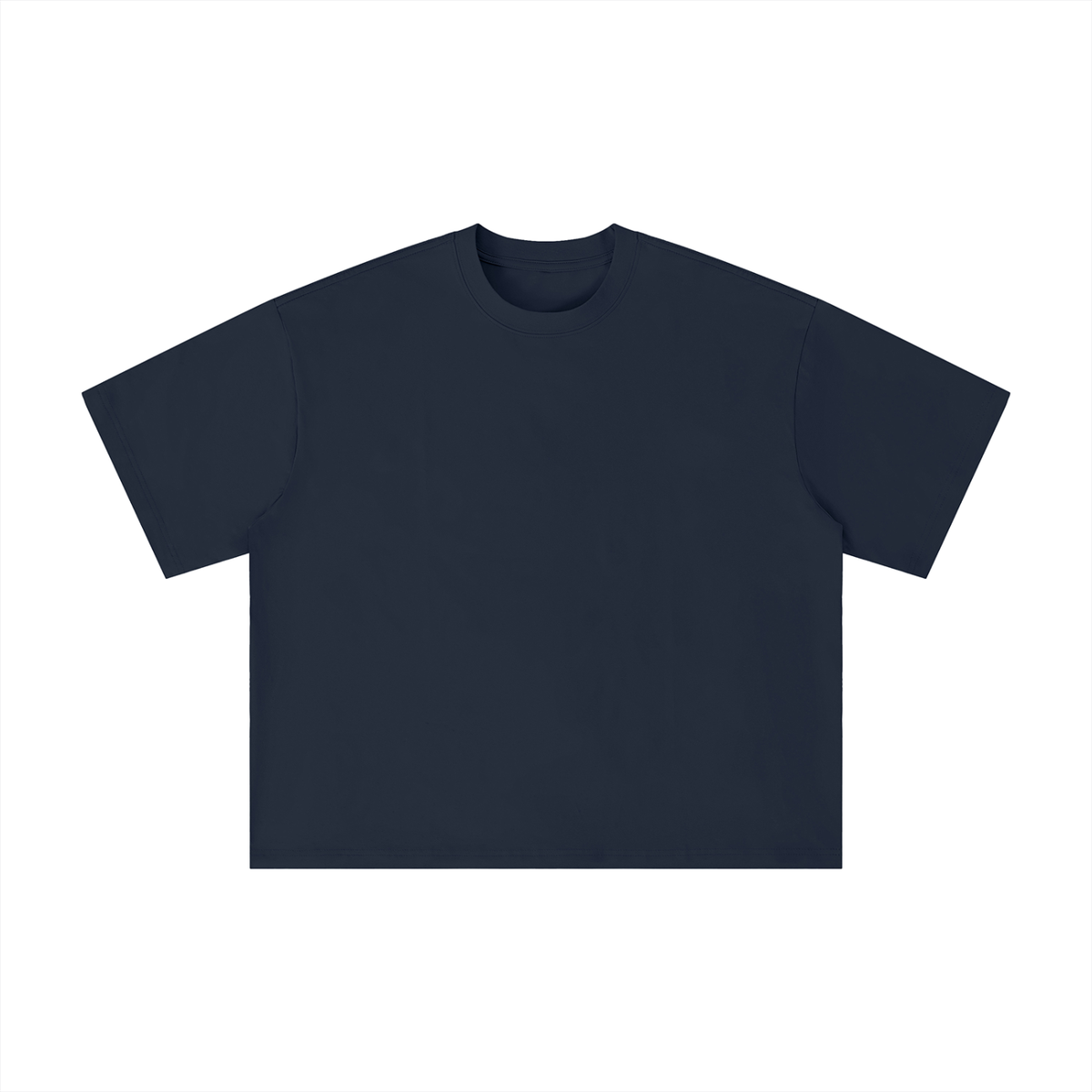 Unisex Boxy Oversized T-Shirt in navy blue