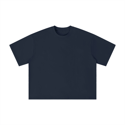 Unisex Boxy Oversized T-Shirt in navy blue