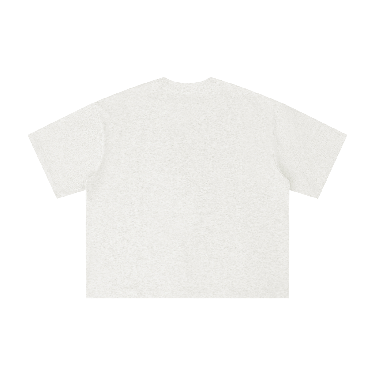 Unisex Boxy Oversized T-Shirt in oat gray, alternate angle